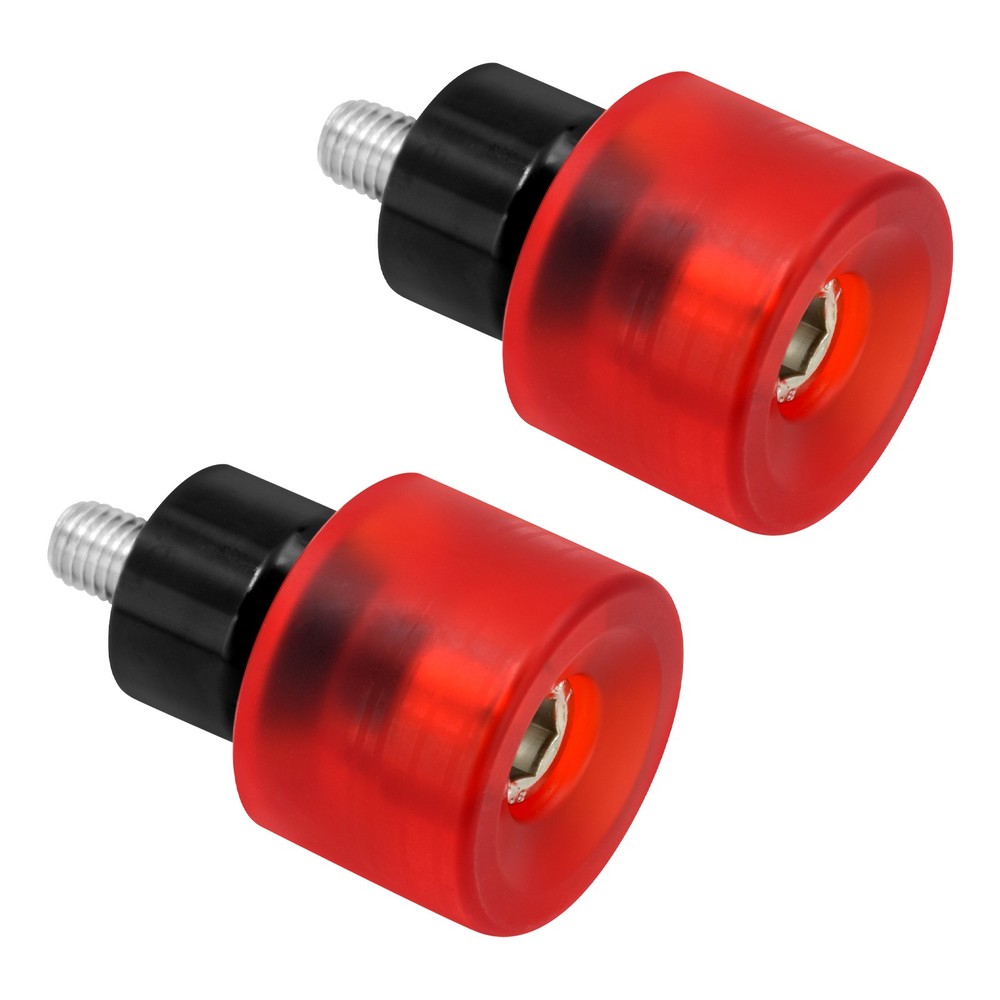 2x Engine Protective Guards Crashs Bars Red M12 End Balls Protector For Harley