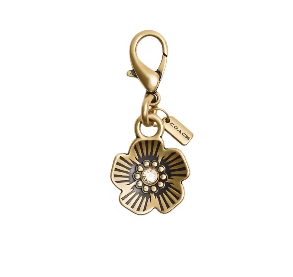Coach DIY mini tea rose charm