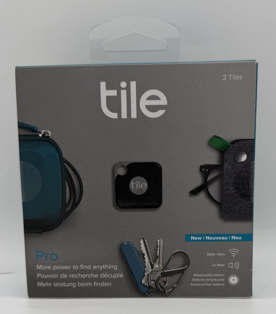 Tile Pro Tracker 2 pack T6001B Black - New - Sealed