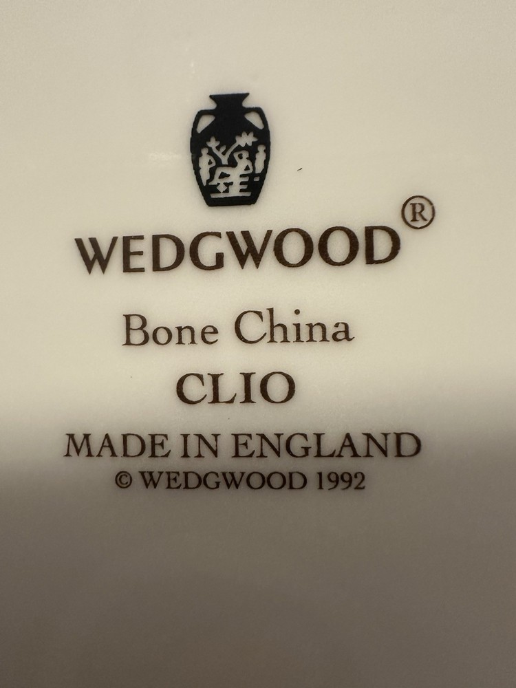 New Wedgewood Clio 9”Rectangular Tray With Side Handles England