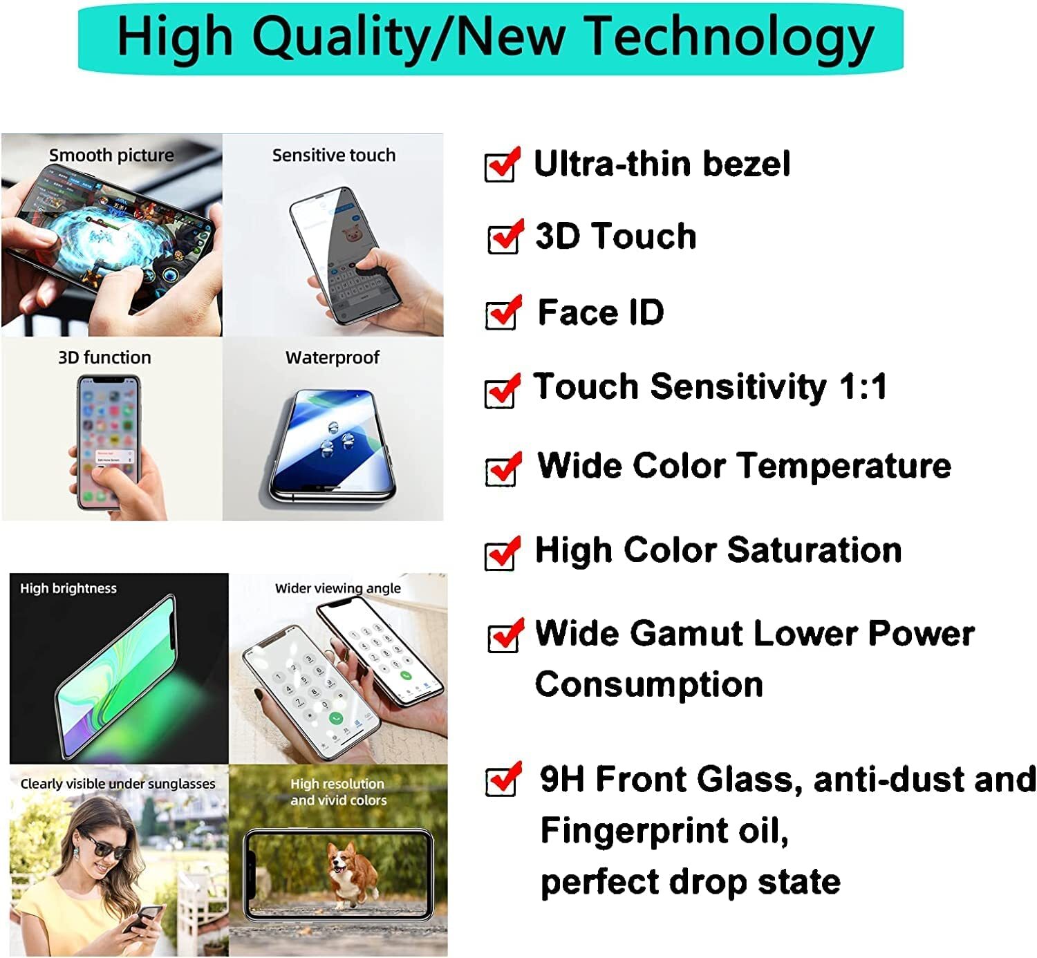 For iPhone 11 LCD Display Touch Screen Replacement Digitizer Assembly A+ Quality