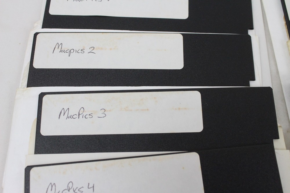 Vintage Computer Software Floppy Disk Lot MacPics 1 Through 10 Picasso