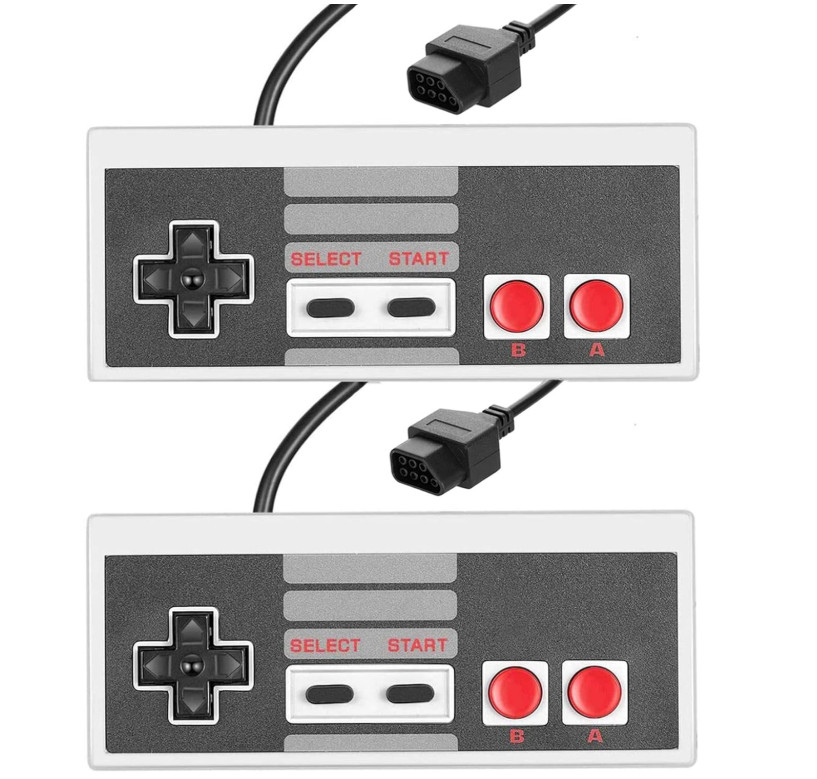 2X NES Wired Gamepad for Nintendo Classic Edition Console Game Controller Remote