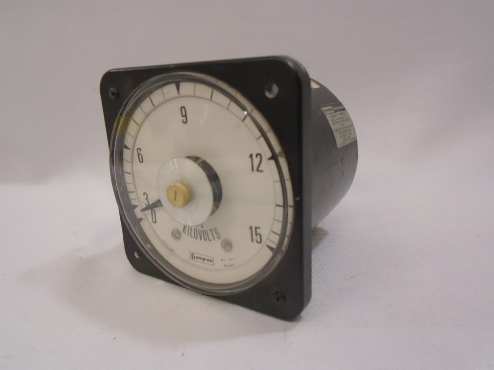 CROMPTON INSTRUMENTS VA-PZWZ TYPE 077-08 AC VOLTMETER 0-15 150V