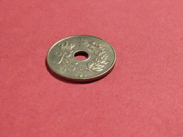 Denmark 1967 25 Ore unc Coin