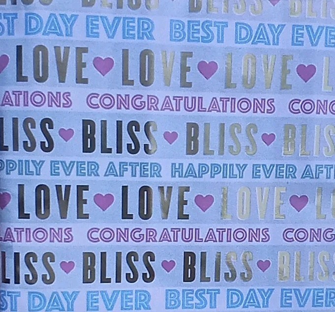 Spritz Wedding Anniversary Bulk Gift Wrapping Paper Bundle, 6 Rolls