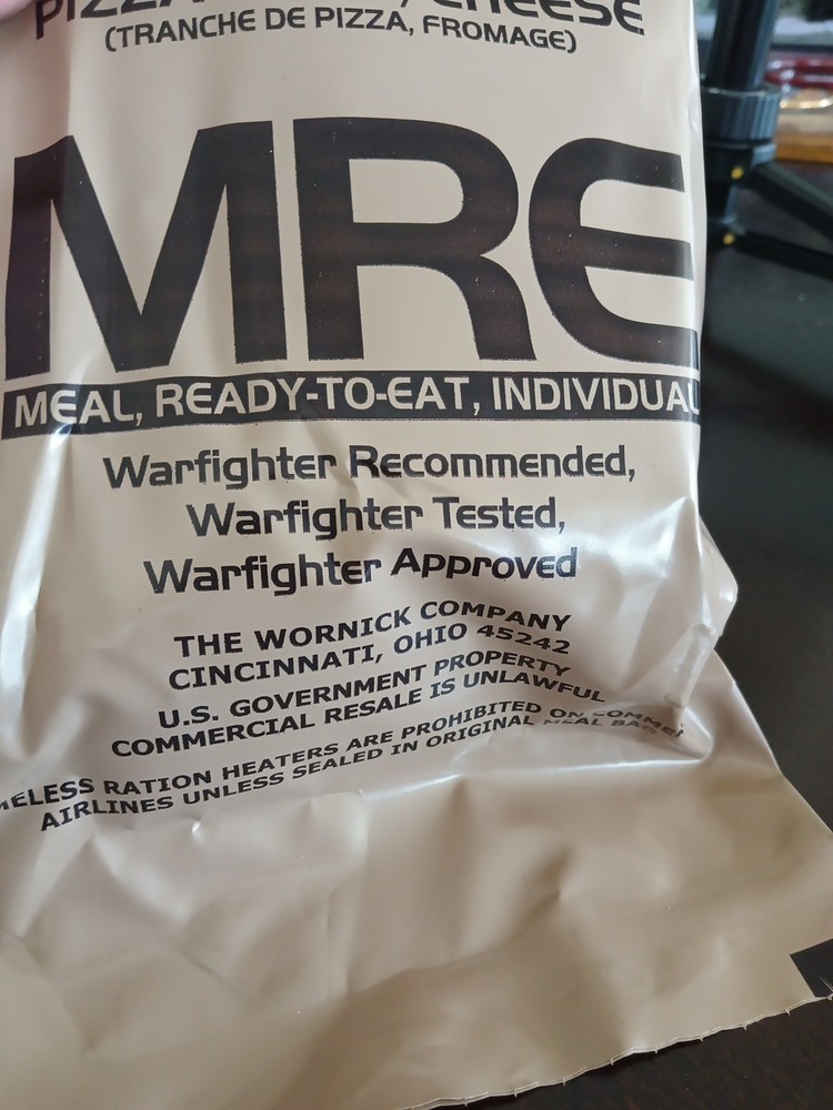 MRE Military Surplus 11 Pizza Slice Cheese
