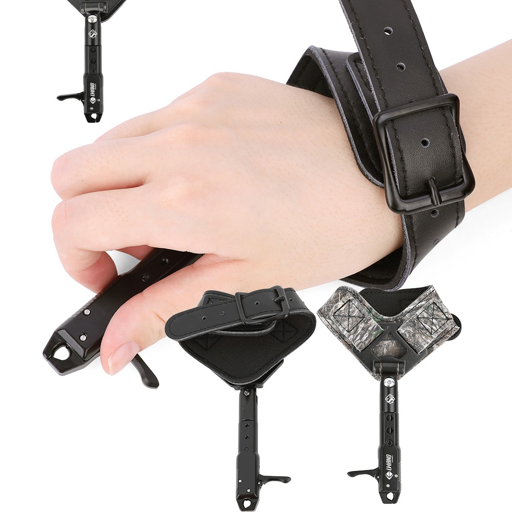 Archery Release Aids 360° Trigger Wrist Strap Adjust Compound Bow Hunting Shoot