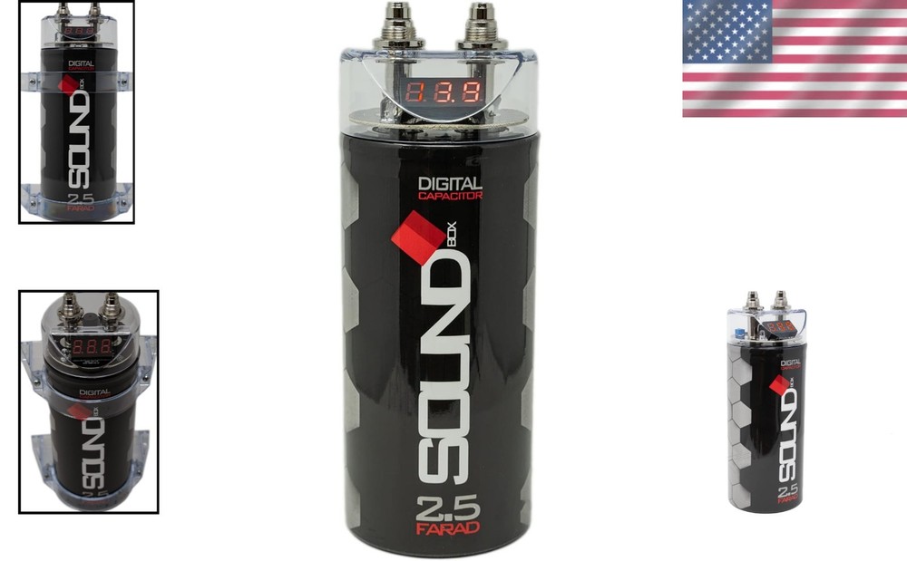 2.5 Farad Digital Capacitor - Boost Your Car Audio Performance to 2500 Watts