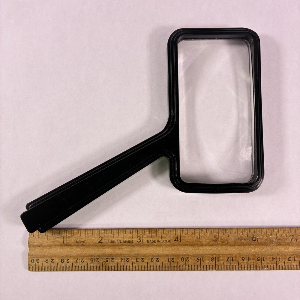 Vtg Bausch & Lomb Rectangular Reader Magnifying Reading Glass w/ Original Box
