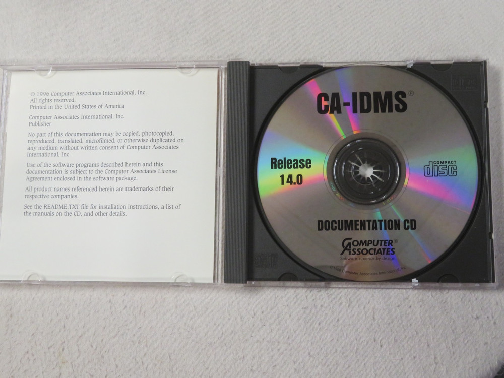 CA-IDMS DOCUMENTATION CD