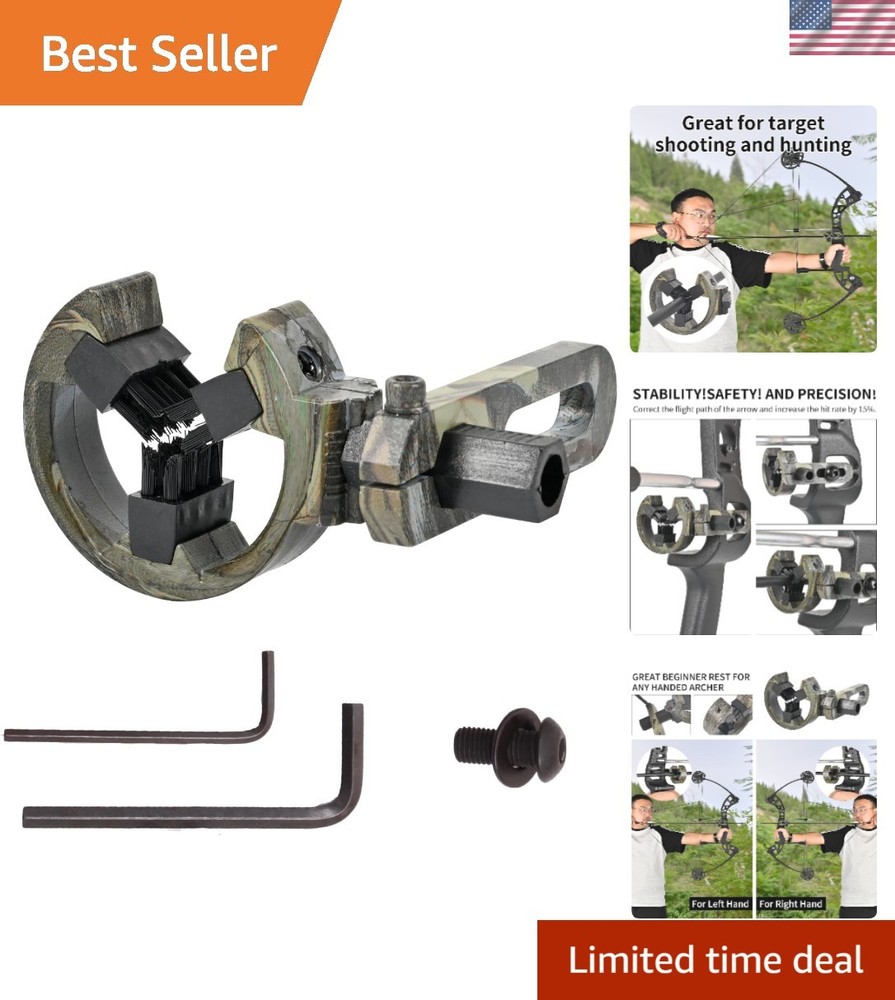 Adjustable Capture Arrow Rest for Compound & Recurve Bows - Precision Shooting