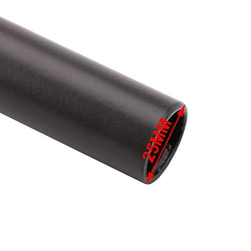 1" Drag Tracker Motorcycle Handlebar, 25mm Handlebars Universal Knight Black