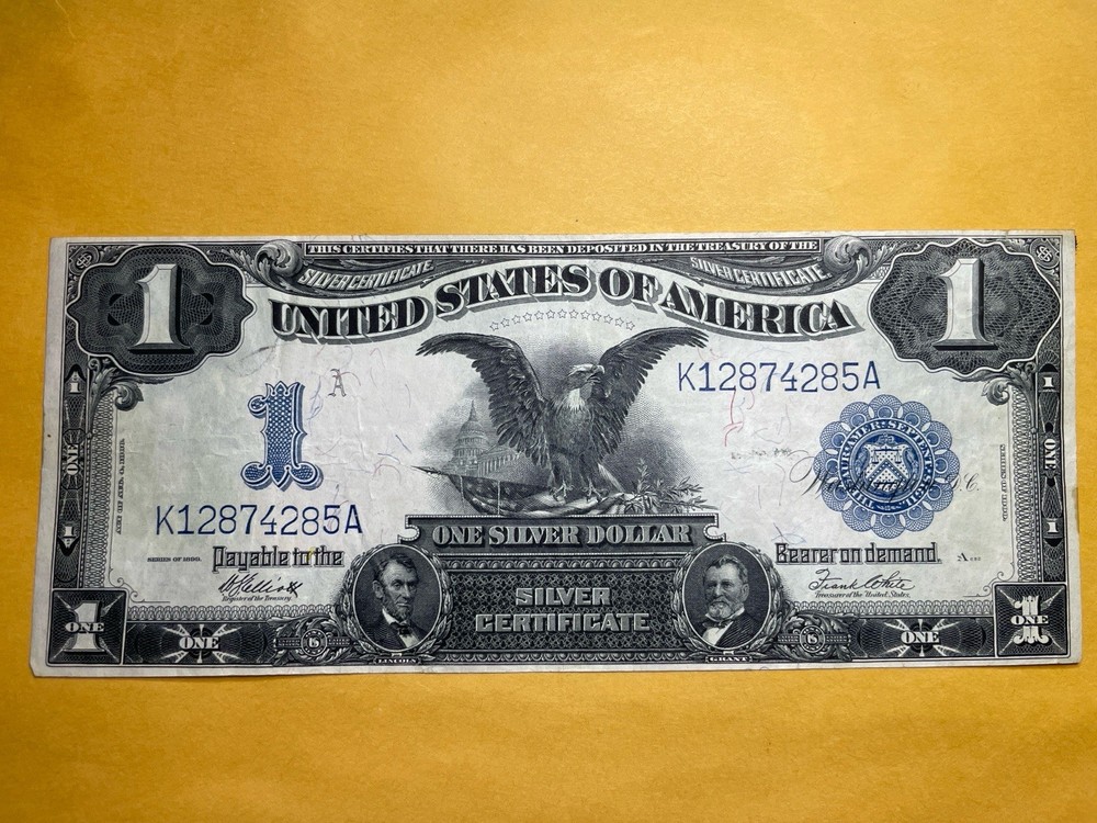 United States 1899 $1 Silver Certificate Large Size “Black Eagle” Note