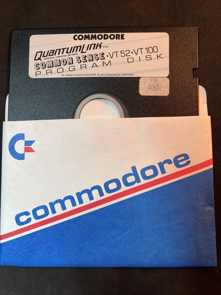 ITHistory (1985) Software Commodore QuantumLink Common Sense VT52/100 Untested
