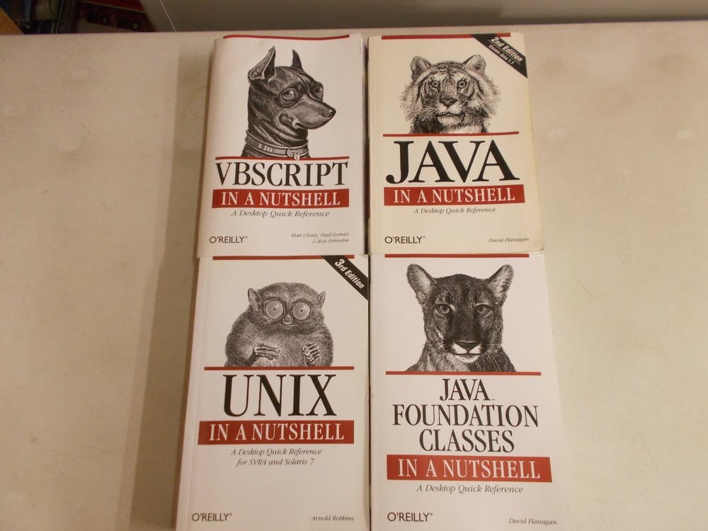 4 O'REILLY IN A NUTSHELL JAVA 1.1 FOUNDATION CALSSES UNIX VBSCRIPT TRADE PB