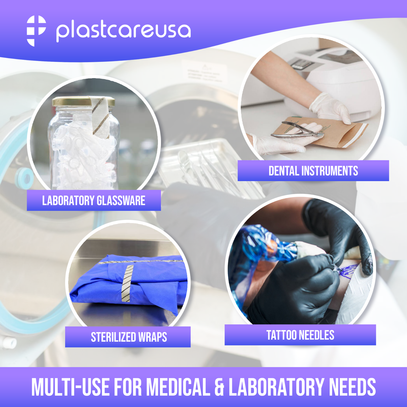 Autoclave Tape 1" x 60 Yards, Sterilization Indicator Roll for Steam Chemical