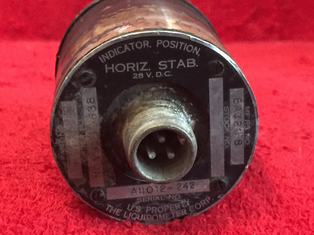 THE LIQUIDOMETER CORP 2" HORIZON STABILIZATION POSITION INDICATOR P/N EA321-8