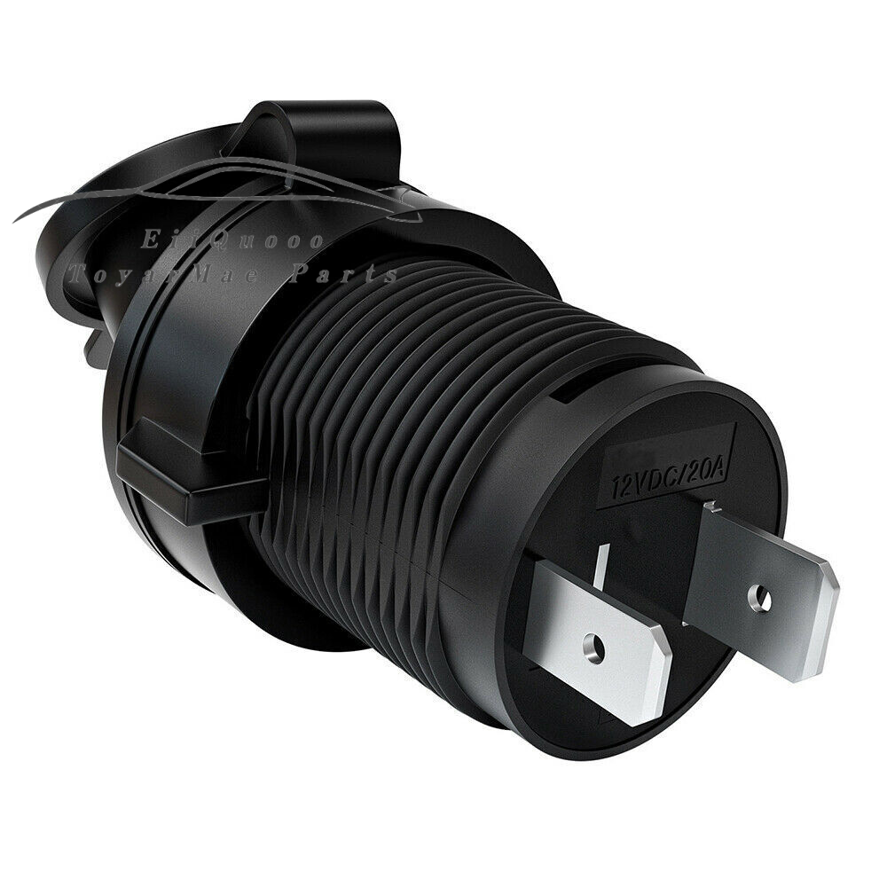 12V Waterproof Car Cigarette Lighter Socket Outlet Charger Power Adapter Plug