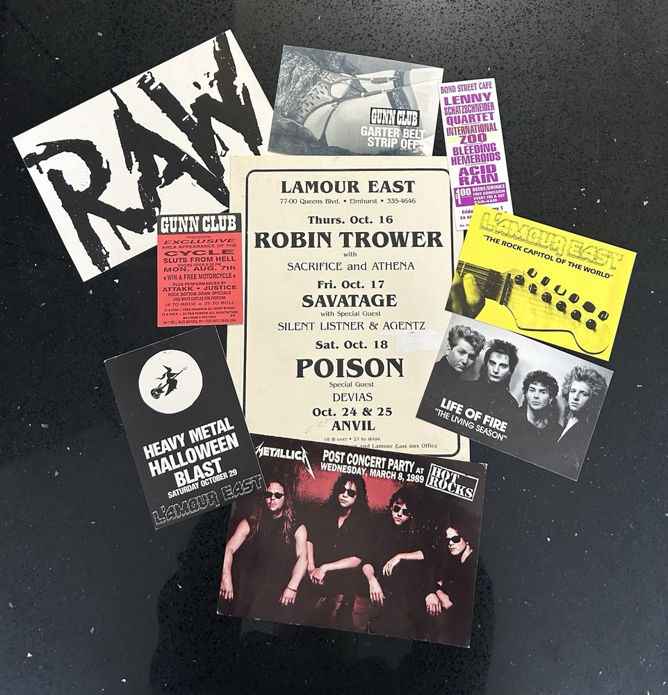 Concert Ad Advert 1986 L'Amour East NYC Vintage