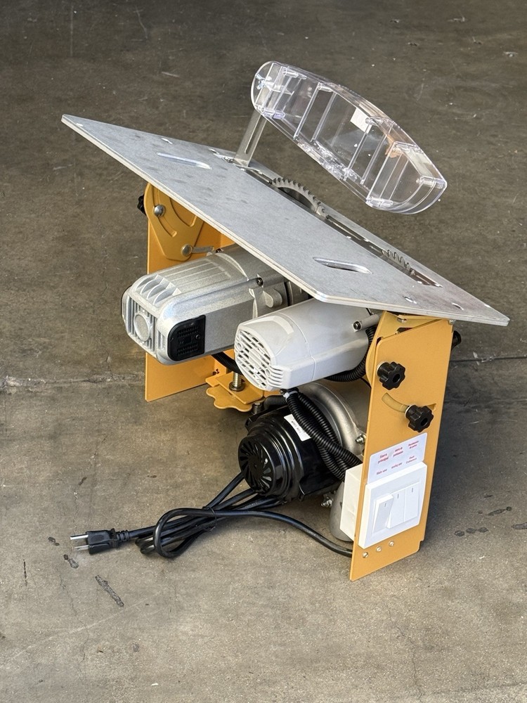 Electric Sliding Table Saw Tilt Folding Saw Multi-Function Workbench