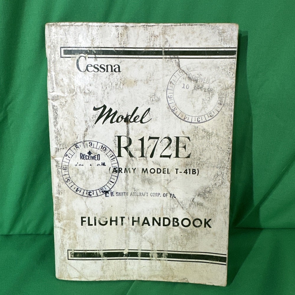 Cessna Model R172E (Army Model T-41B) Flight Handbook