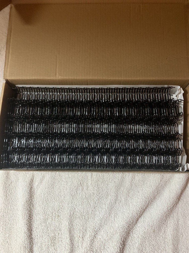 GBC WireBind Binding Spines 5/8” Diameter Black 100 Pack - Binding Spirals