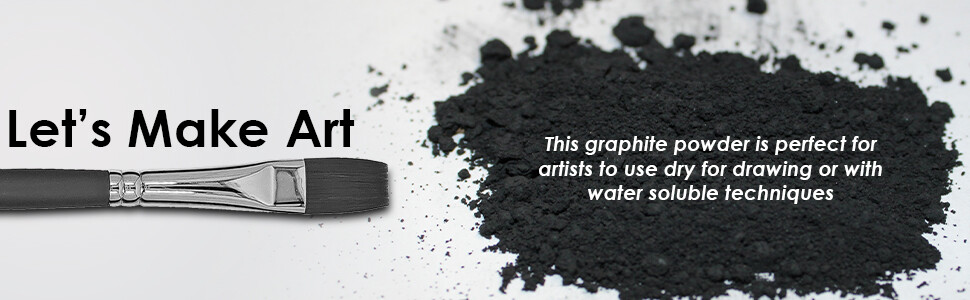 Graphite Powder Pure 44 microns - Uses include: dry lubricant, epoxy (Quart)