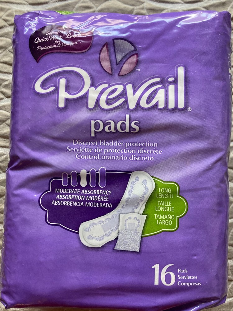 Bladder Control Pads Combo Pack: Always Maxi size 4 Overnight & Prevail Long