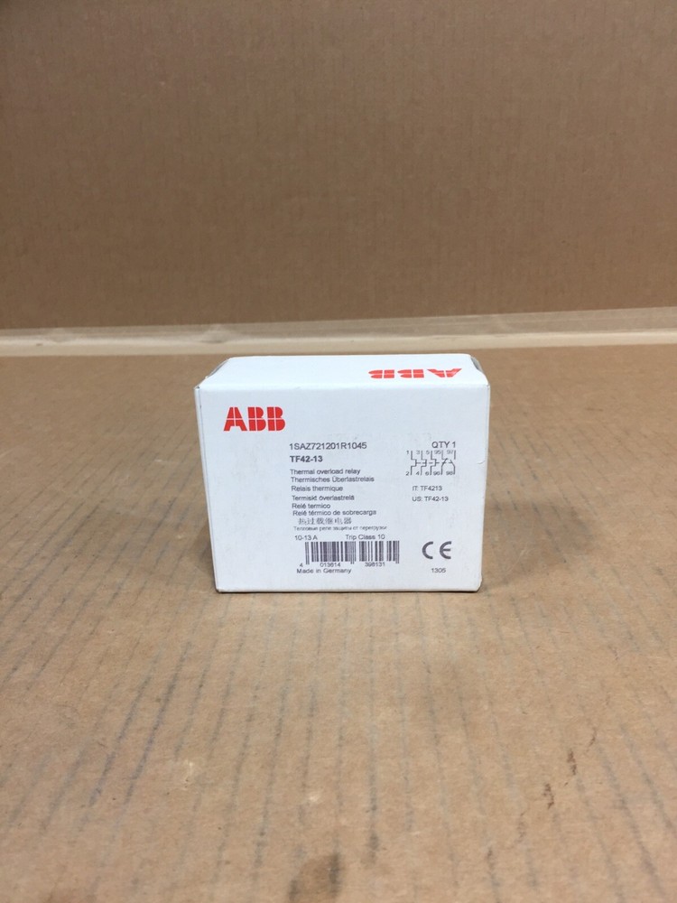 NEW ABB TF42-13 THERMAL OVERLOAD RELAY ONE NEW