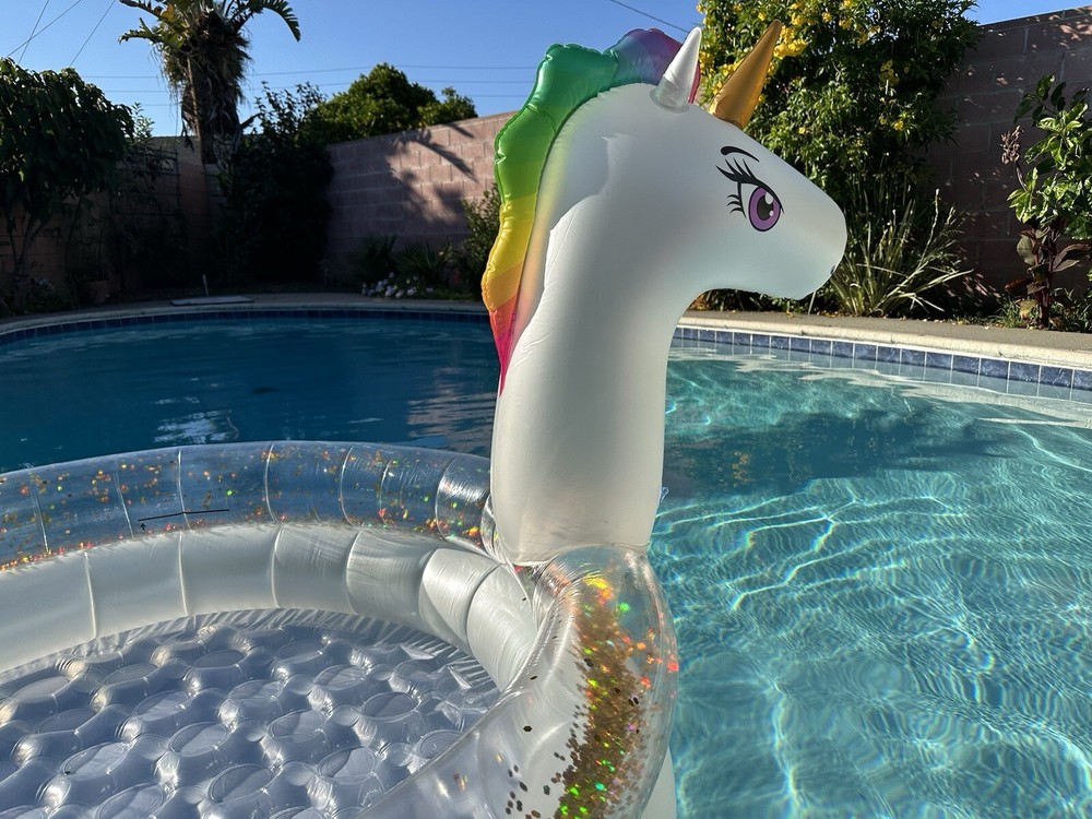 Inflatable Unicorn Swimming Pool Float