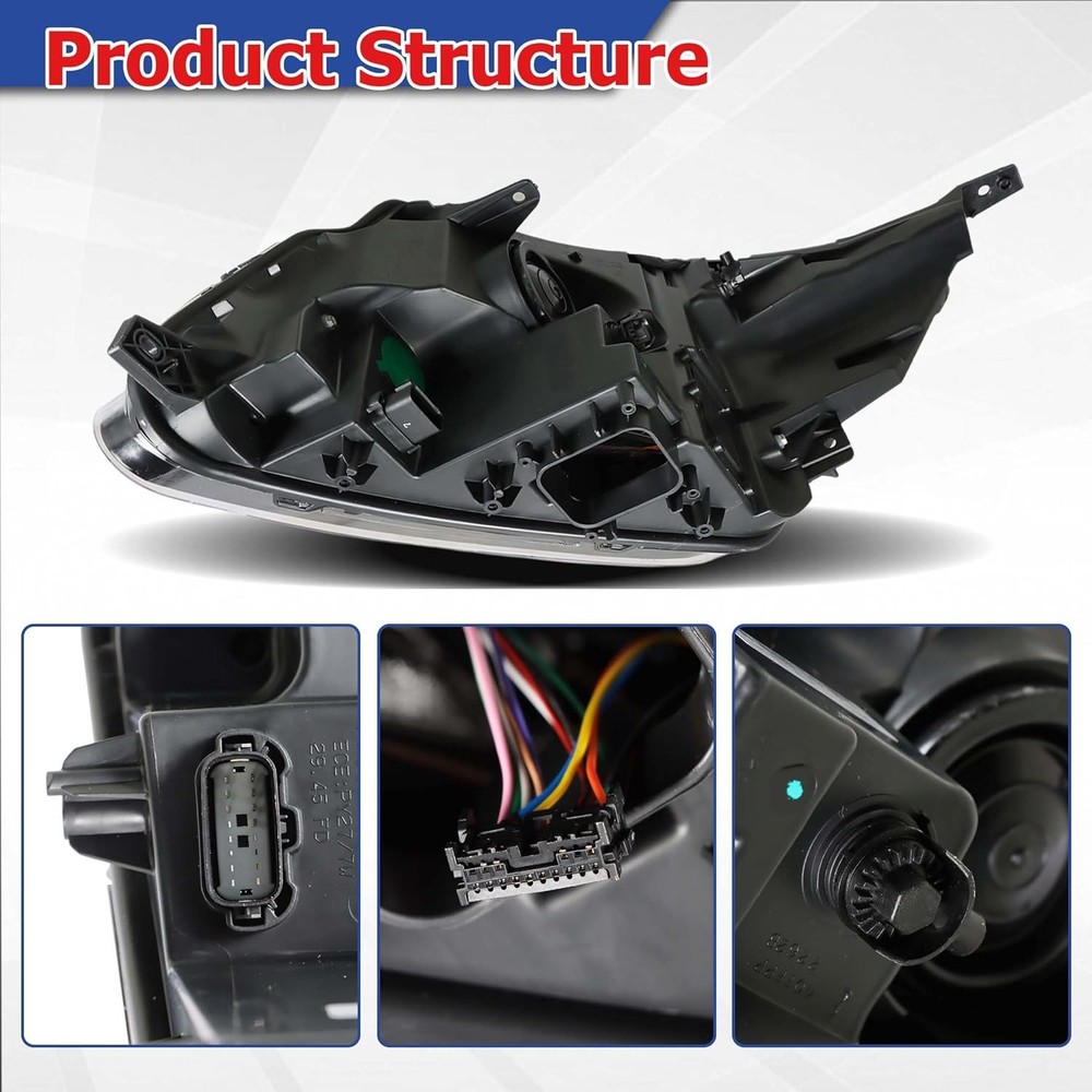Passenger Side Headlights Assembly Halogen with DRL Replacement for Explorer