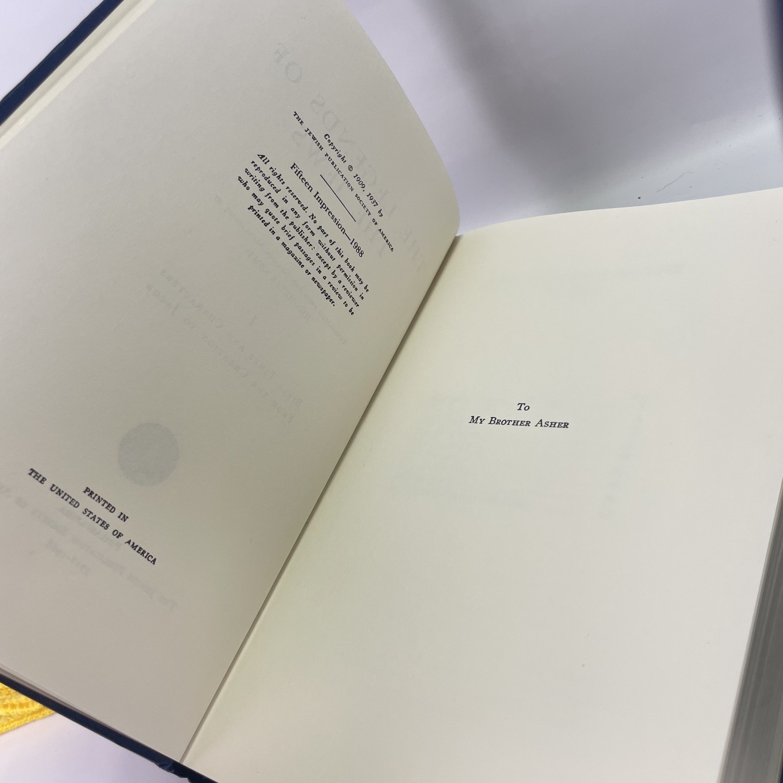 The Legends of the Jews 1-6 Volume HARDCOVER SET Ginzberg (Missing 7) *Read