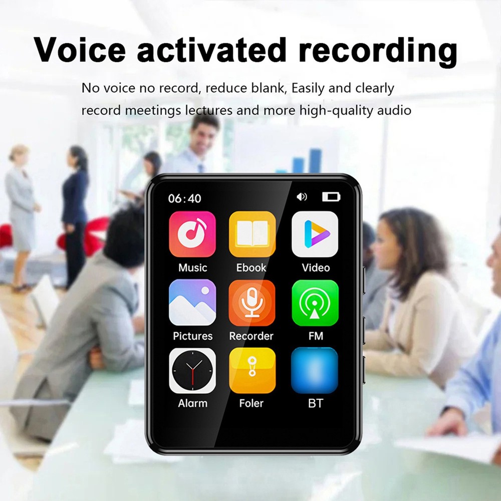 2.4 Inch Touch Screen MP3 Player With BT Speaker For E-book Reading FCSV