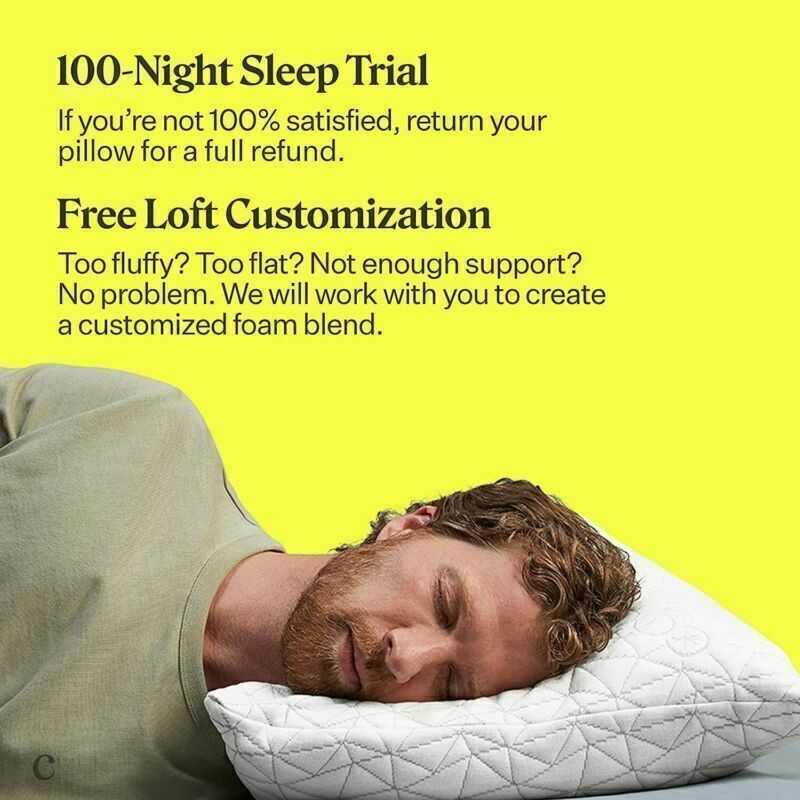 Coop Home Goods Premium Adjustable Loft Pillow Cross Cut Memory Foam Fill Queen