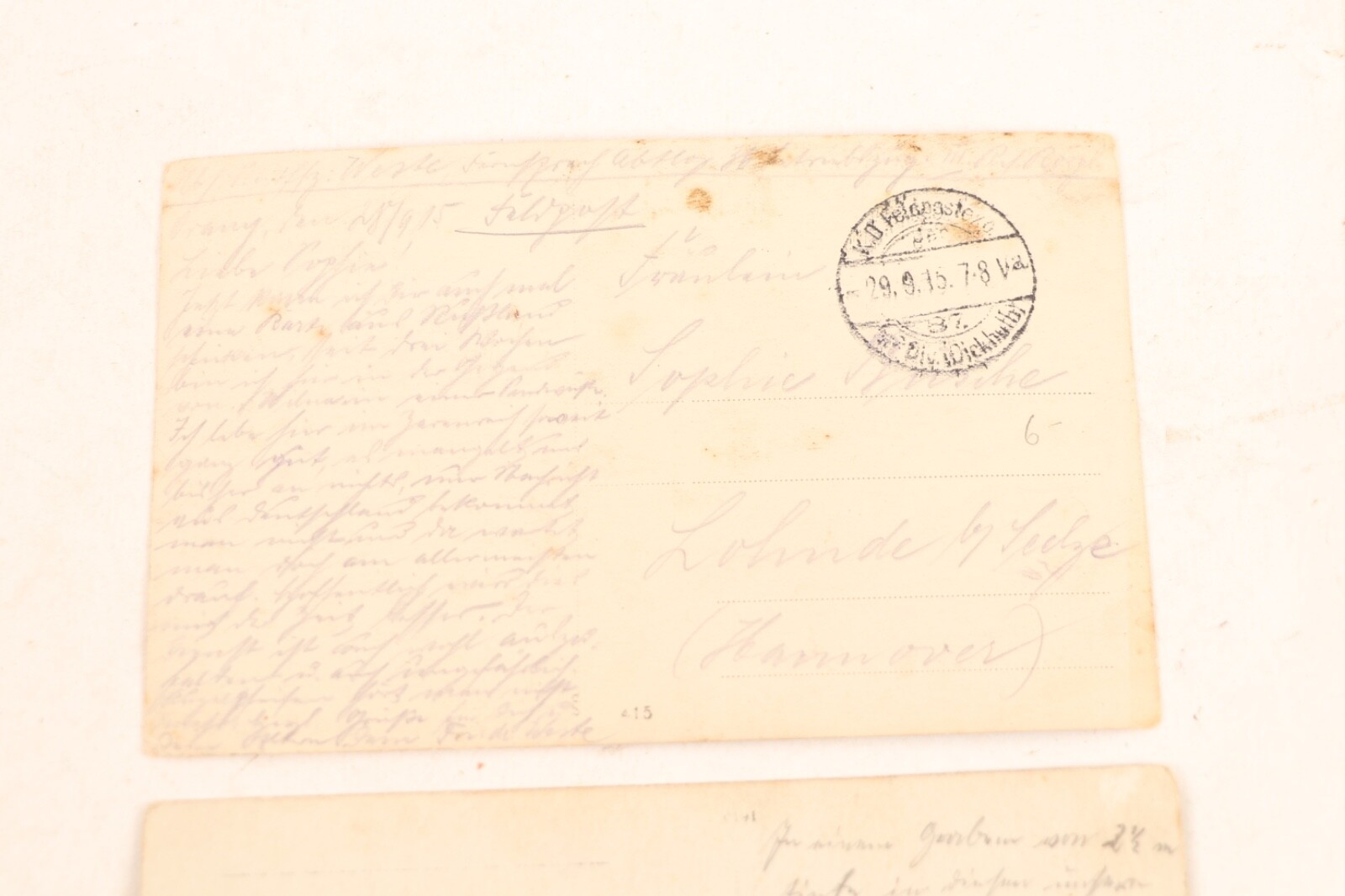 WW1 German Lot of 2 Real Picture Post Cards- p493