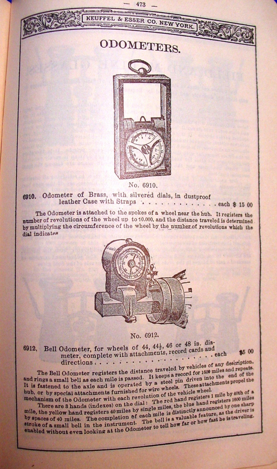 1909 Keuffel Esser Surveying & Drafting Insts. Catalog