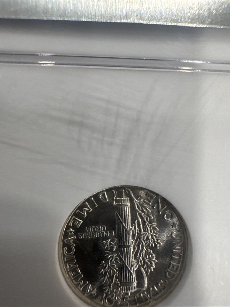 1943 10c Silver Mercury Dime NGC MS67