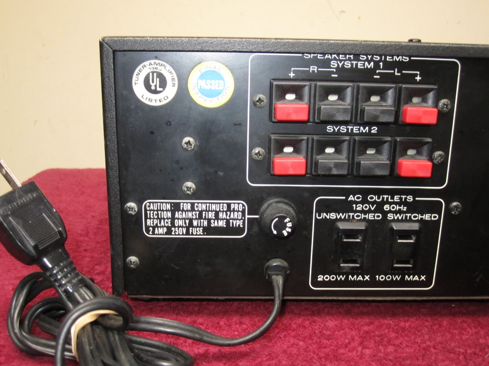 Marantz 2226B Stereo Receiver Cleaned Tested * Amp Works Fine, AM/FM Not working