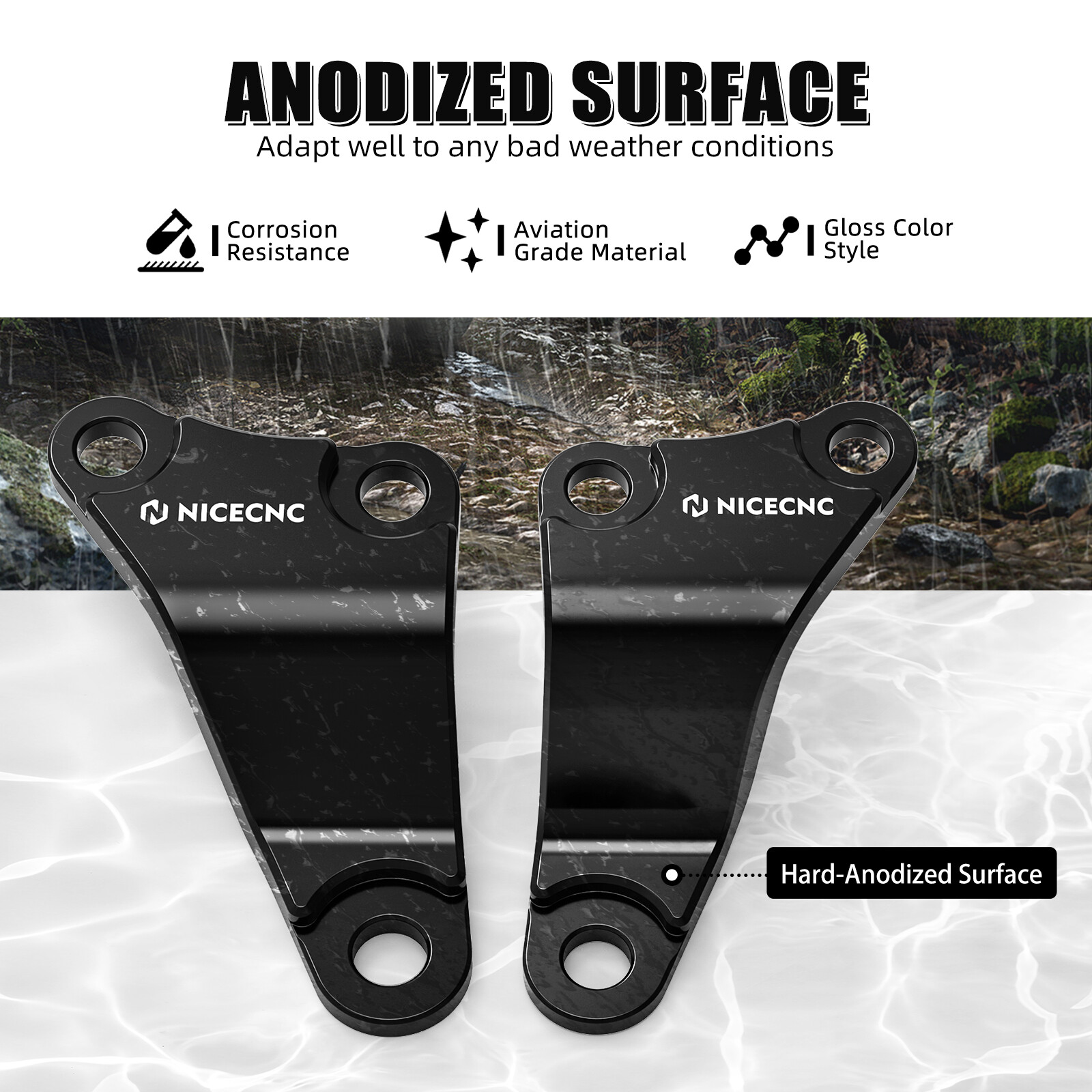 8MM Aluminum Engine Upper Mount Brackets For Honda TRX450R TRX450ER 2006-2014