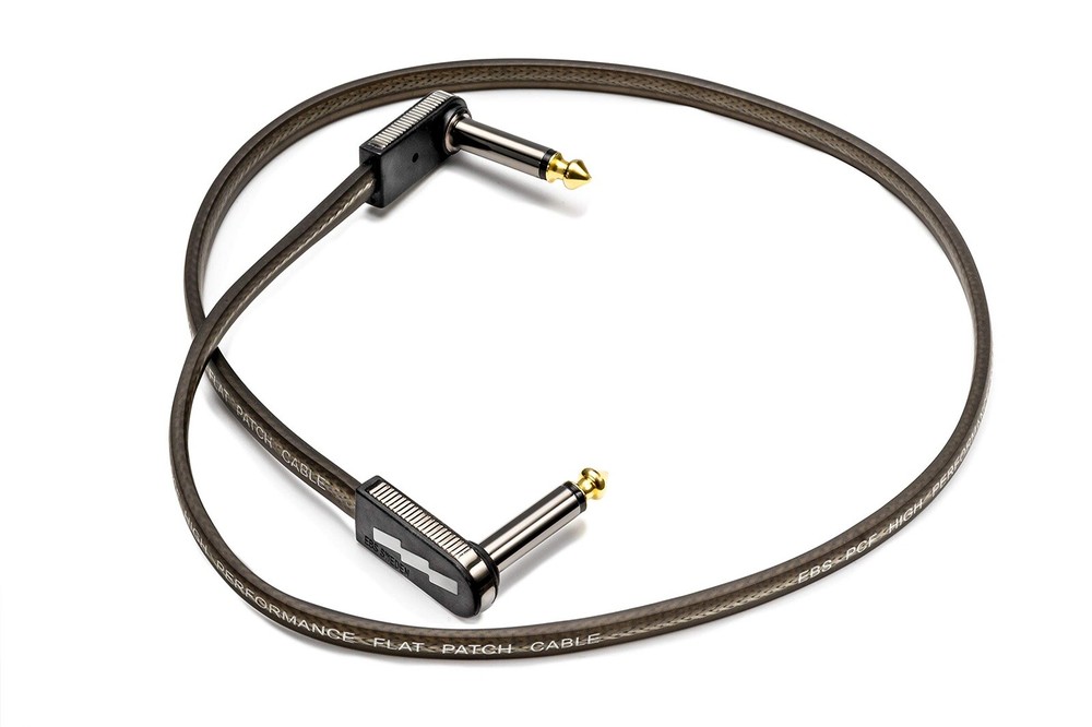 EBS-HP-58 58cm (22.83") High Performance Black Gold Flat Patch Cable Angle-A