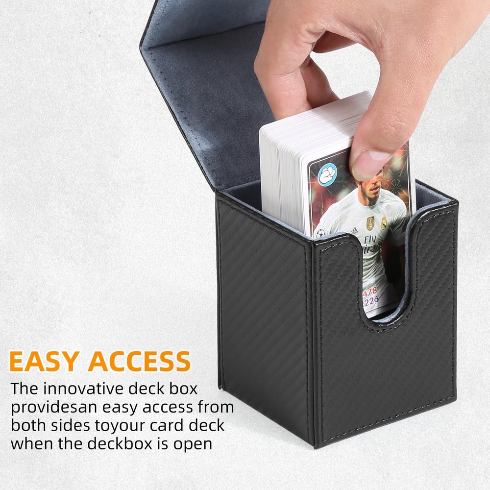 GERMUN Card Deck Box for MTG Commander, Commander 110+Black