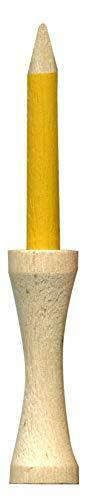 Pride Professional Tee System Two Piece Step Tee, 50 Count, 2-3/4 inch (Yellow)