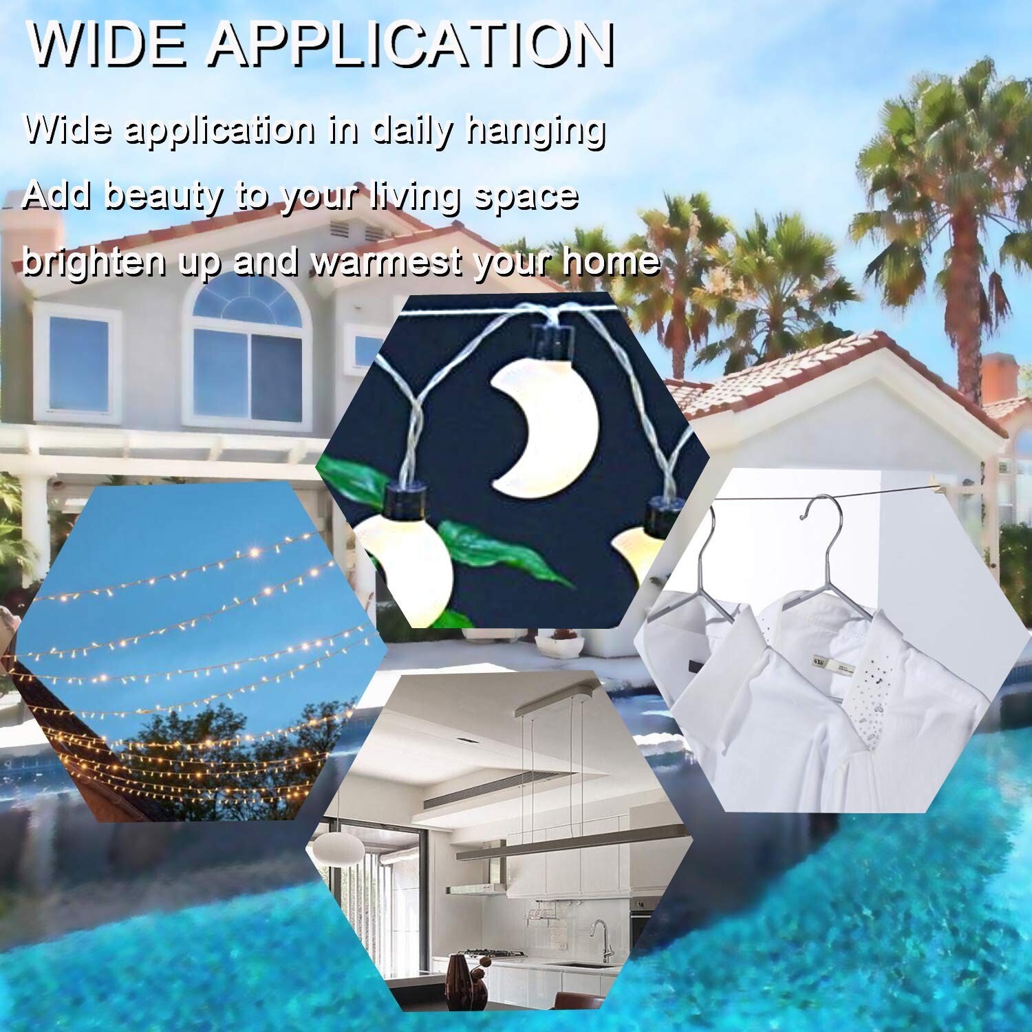 Picture Hanging Wire 100 lbs, Heavy Duty Stainless Steel Wire Rope for Hanging