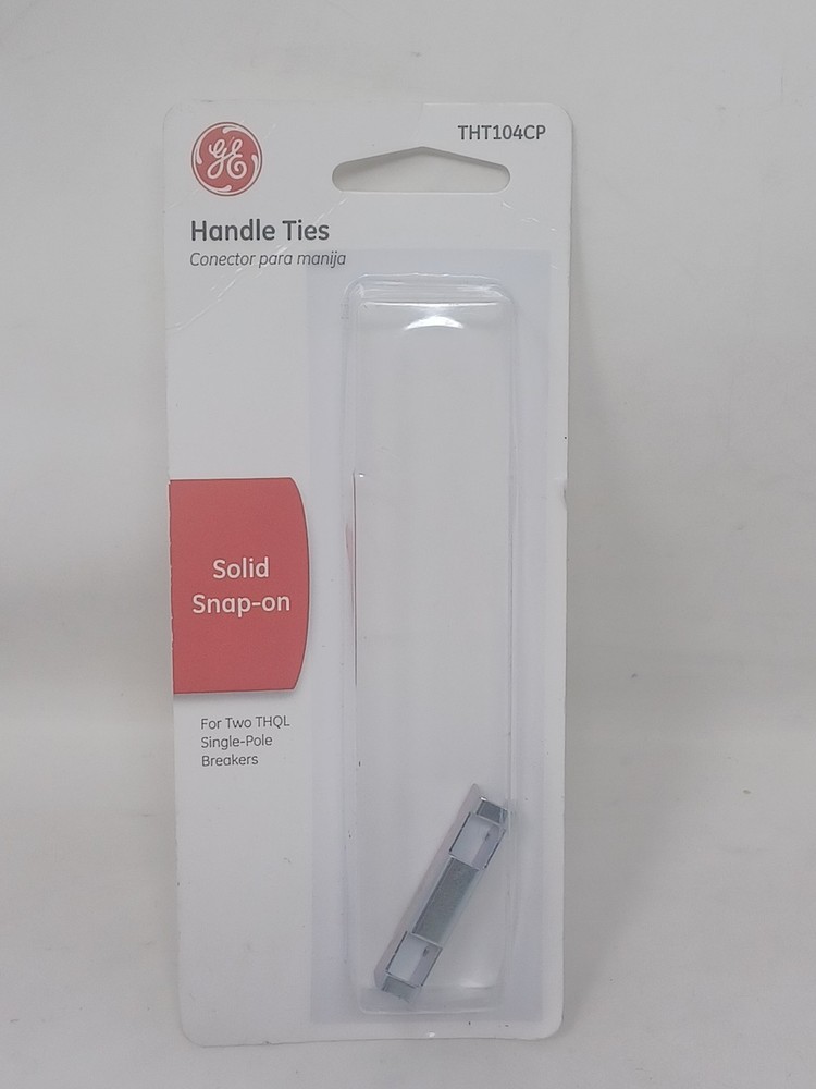 1 GE THT104CP Solid Snap-On Handle Tie For Two each THQL Single Pole Breakers