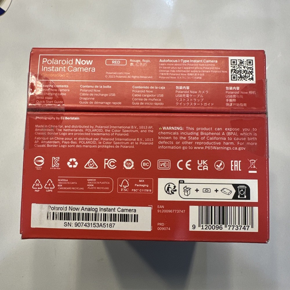 Polaroid NOW Instant Camera Generation 2 (Red)