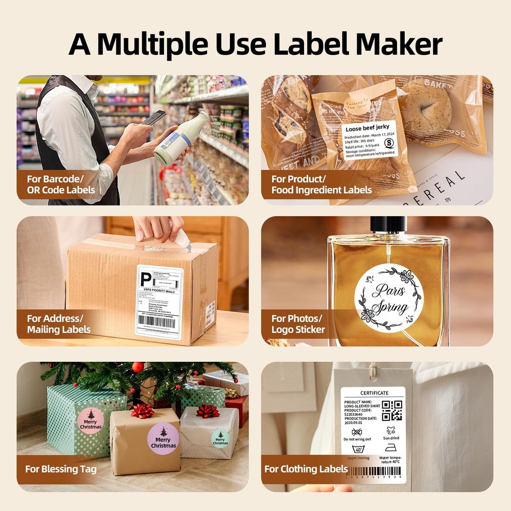 Label makers, 2-3 Inch Thermal Bluetooth Label Printer L9 Barcode Printer Min...