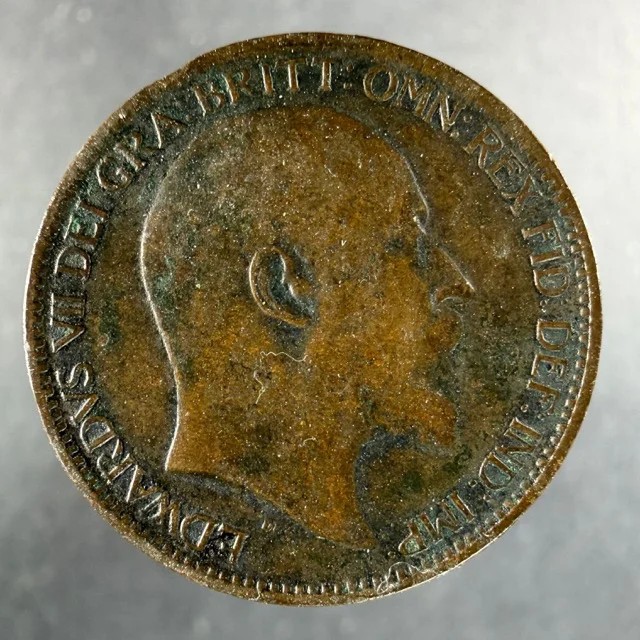 1905 Great Britain Farthing Edward VII Britannia Reverse