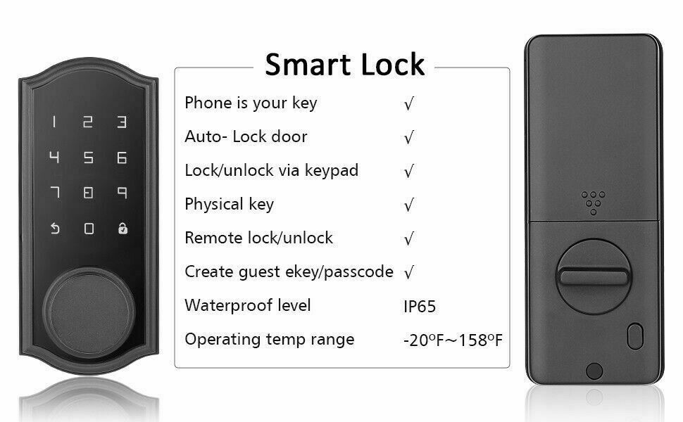 Rucoxo Smart Lock Keyless Entry Deadbolt Lock D-02
