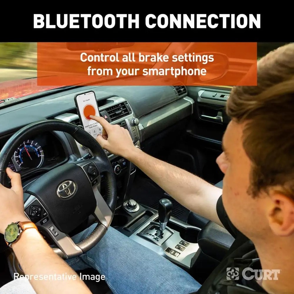 Curt Echo Under-Dash Trailer Brake Controller Bluetooth Smartphone Connection